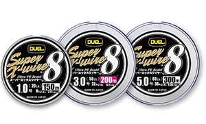 日本製 DUEL SUPER X-WIRE8 150m2号 シルバー 35lb 税込即決 スーパーエックスワイヤー8本組　Silvercolor 8braid PE line Made in japan