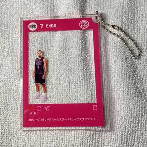 インスタ風アクリルキーホルダー／遠藤祐亮選手（Bリーグオールスター　船橋スタンプラリー景品）