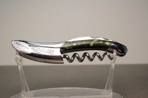 ★LAGUIOLE EN AUBRAC ラギオール・アン・オブラック・ソムリエナイフ★green & white marble design handle ★