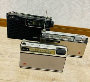 【自宅保管品】PANASONIC 2-BAND/ナショナル RF-800/RF-828/ラジカセ/ラジオ/AM/FM/昭和/平成/レトロ/オーディオ機器/3点まとめ