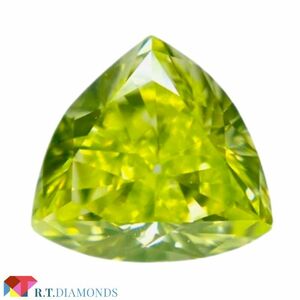 FANCY INTENSE YELLOW GREEN 0.804ct X/RT2789/CGL