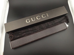 【超レア】二度と出ない　卓上兼用　超美品　GUCCI グッチ GGロゴ ブラウン　茶　レザー　ローラー　ガスライター　保存袋/カード/箱