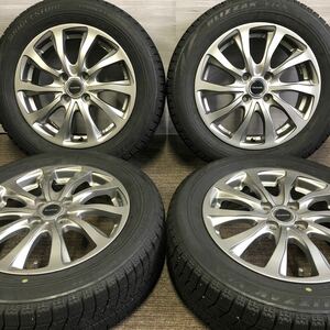 185/60R15 BRIDGESTONE/VRX 2018年製 BALMINUM 15インチ 5.5J ＋50 100 4H ブリヂストン スタッドレス 4本 フィット