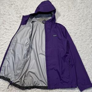 希少カラー パープル 古着 patagonia パタゴニア 85240SP20 トレントシェルジャケット メンズ マウンテンパーカー リップストップ L