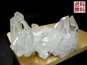 天然水晶クラスター ５２９ｇ クリスタルクォーツ Crystal Quartz 水晶原石 トマスゴンサガ産 NO１２０