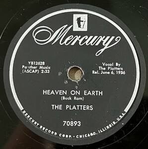 【S】THE PLATTERS MERCURY My Prayer/ Heaven on Earth