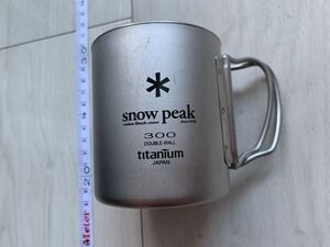 スノーピーク(snow peak) チタン ダブルマグ 300 [容量300ml] フォールディングハンドル　MG-052FHR　中古