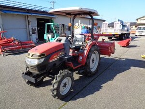 (富山) 三菱 トラクター GS250 積算626h ロータリーRA158 25馬力 除雪用バケット キャノピー 屋内保管 富山県より配送可能 (79-2410-61)