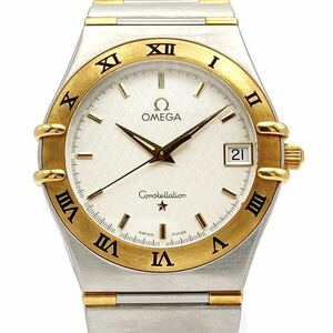 稼働品 OMEGA Constellation オメガ コンステレーション cal.1532 YG×SS クオーツ メンズ 腕時計 alp色