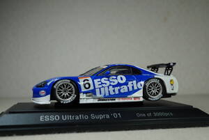 1/43 JGTC EBBRO TOYOTA ESSO Ultraflo Supra #6 2001 LeMans トヨタ エッソ ウルトラフロー スープラ ルマン 脇坂 野田 super GT 01