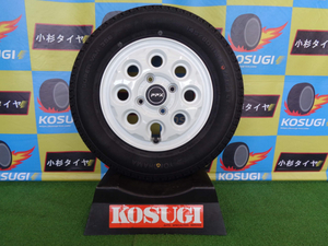 未使用展示品　PPX　MIL:8　3.5J-12　4H100　+45　ヨコハマ　スーパーバン　145/80R12　軽トラ　軽バン　中古セット　神奈川県