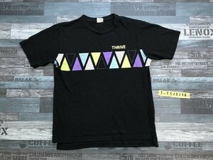 B-PROJECT レディース THRIVE プリント 半袖Tシャツ M 黒