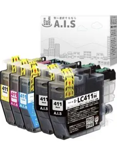 A.I.S LC411 互換インクカートリッジ 4色セット