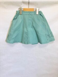 【送料込】ShirleyTemple シャーリーテンプル スカート 120cm エメラルドグリーン ストレッチ素材 ミニ丈 可愛い 女の子 s3406829