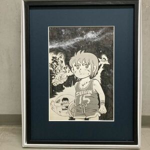 ダッシュ勝平 肉筆 六田登 Noboru Rokuda 白黒原稿 扉絵【リクエスト直筆色紙付き】35x24cm Dash Kappei 坂本勝平 誠一郎 anime サンデー