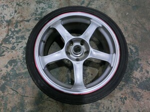 T【W6-75】【160サイズ】★アドバンレーシング TC/18×7.5J+48 5穴 PCD114.3 ホイール＆タイヤ 1本/※傷・汚れ有