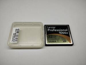 ケース付き　32GB　Lexar　professional　1066x　CFカード　フォーマット済み　メモリーカード　コンパクトフラッシュカード