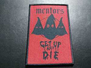 MENTORS 刺繍パッチ ワッペン get up and die / GG ALLIN GG アリン murder junkies antiseen bulldozer NME abigail venom slayer