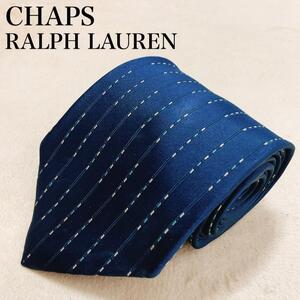 CHAPS RALPH LAUREN チャップス ラルフローレン ネクタイ シルク100％ 日本製 ネイビー 高級感 エレガント ゴージャス スーツ V89