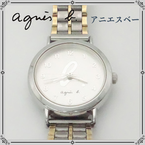 【稼働品】agnes b アニエスベー レディース 腕時計 V701-6850