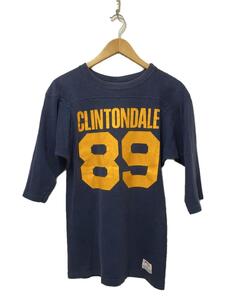 Champion◆80s/トリコタグ/Tシャツ/S/コットン/BLU/CLINTONDALE/フットボールシャツ//