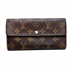 【中古】LV/ルイヴィトン 　M61734　ポルトフォイユサラ　モノグラム　長財布　※反り・ハガレ・ペン跡有