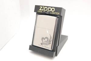 ☆新品・未使用☆　Zippo　ジッポー　ハートフェザー　ストーン付　I can