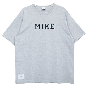 WTAPS ダブルタップス 19SS ACADEMY SS/TEE.COPO 191ATDT-CSM17 アカデミー ショートスリーブ Tシャツ グレー 半袖 カットソー Julk