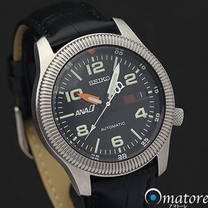 1円～◎美品 希少◎SEIKO セイコー【ANA パイロットウォッチ】メンズ 自動巻き 7S26-0620◎