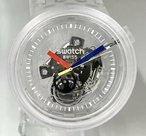 【箱付】Swatch スウォッチ ジェリーフィッシュ スケルトン クォーツ クリア