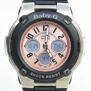 160s CASIO カシオ Baby-G BGA-110-1BDR 海外モデル クォーツ 腕時計 ※中古