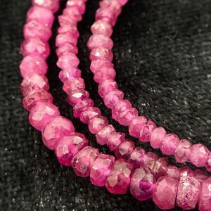 1円スタート!!■ルビーネックレス■ n 約10.0g アクセサリー 天然石 カラーストーン accessory necklace ruby jewelry CB0