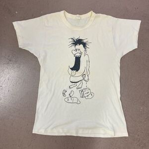 希少 激レア 60s 70s 80s ビンテージ ヴィンテージ スウェット Tシャツ モンスター 染み込み 鬼フェード デビル プリント USA製 リバース 5