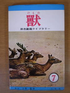 原色圖鑑 ライブラリー 獣 北隆館 昭和36年 5版 小さな書き込みあり