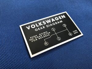 空冷 VW シフトパターン ワーゲン ビートル バス タイプ2 カルマンギア タイプ3 356 THING 純正 シフター 車検 ステッカー EMPI 旧車 梁瀬