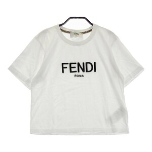 FENDI フェンディ FS7389 ALCA クルーネック 半袖カットソー ROMA ホワイト系 XS [240101196742] レディース