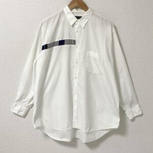 エスニック期 AD1991 COMME des GARCONS HOMME PLUS 長袖 シャツ 白 コムデギャルソンオムプリュス 民族 90s VINTAGE archive 4020266