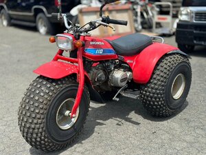 ●超希少 圧縮良好! HONDA ホンダ ATC110 1982年モデル 3輪 オフロード 競技用 ヴィンテージ レストアベース 配送不可 引取限定 札幌発