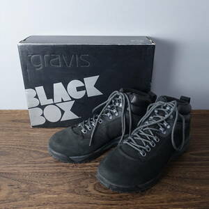 美品*GRAVIS/グラビス/26.5/箱付き/GRAVIS SUBURBAN BB　BLACKBOXシューズ/ブラック黒ハイカットスニーカー