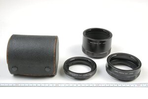 ※ 純正品 ASAHI PENTAX アサヒペンタックス 67 6x7 マクロ 接写 近接 中間リング 3個セット ケース付 0626