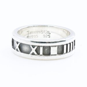 ■ 1円 ～ 正規 中古品 ■ ティファニー Tiffany &Co.■ アトラス リング ■ 指輪 約 10号 ローマ数字 シルバー SV 925 アクセ ジュエリー