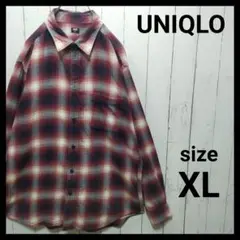 【UNIQLO】フランネルチェックシャツ（長袖）　完売品　D1980