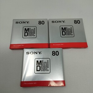 新品未開封　ミニディスク MD 80分 SONY ソニー MDW80T 即決　送料込み