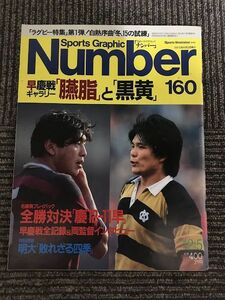 　 Sports Graphic Number (スポーツ・グラフィック・ ナンバー) 1986年12月5日 160 / 早慶戦「臙脂」と「黒黄」