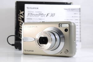 動作品 富士フィルム FUJIFILM FinePix F30 ファインピックス コンパクトデジタルカメラ 箱 取説 充電ケーブル付 管MM1504