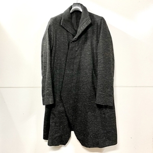 JULIUS ユリウス 18AW SEAMED EDGE COAT コート チャコール 1【表参道t02】