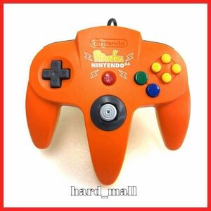 【希少品】美品 純正品 NINTENDO 64 任天堂64 ピカチュウ コントローラ オレンジ NUS-005 ニンテンドー コントローラー N64 Pikachu 動作品