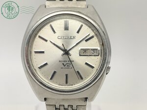 AK0606021　△ CITIZEN シチズン 4-770544TA 自動巻き 腕時計 セブンスターV2 22JEWELS デイデイト ３針 シルバー系 アナログ 中古