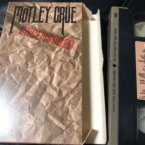 音楽ビデオテープ　モトリー・クルー　モトリーの超過激暴走生活　MOTLEY CRUE UNCENSORED