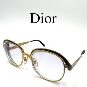 希少 Christian Dior ディオール 眼鏡 度入り CDロゴ ケース付